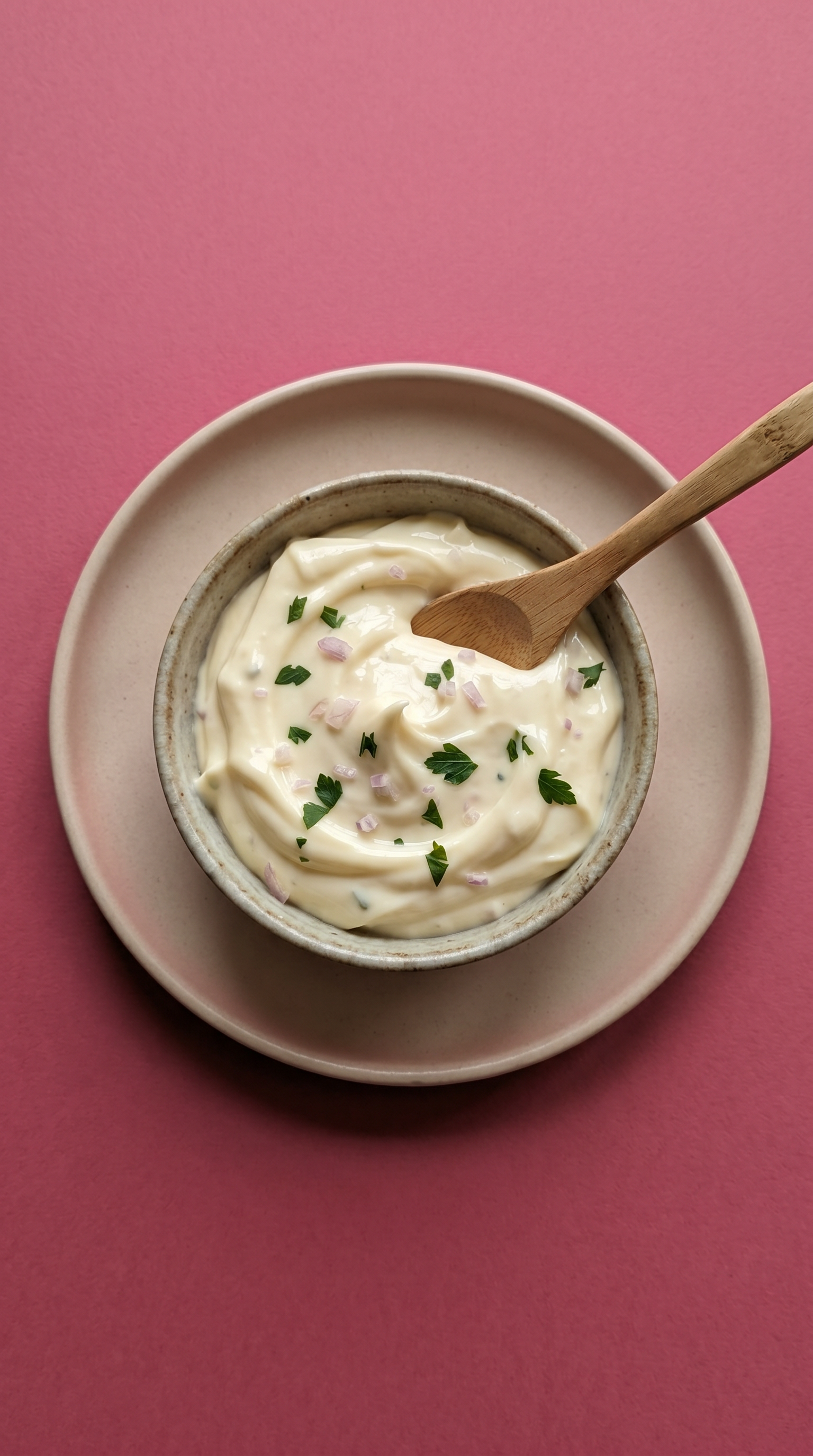 Oma's Handgeklopte Sjalot- en Peterseliemayonaise