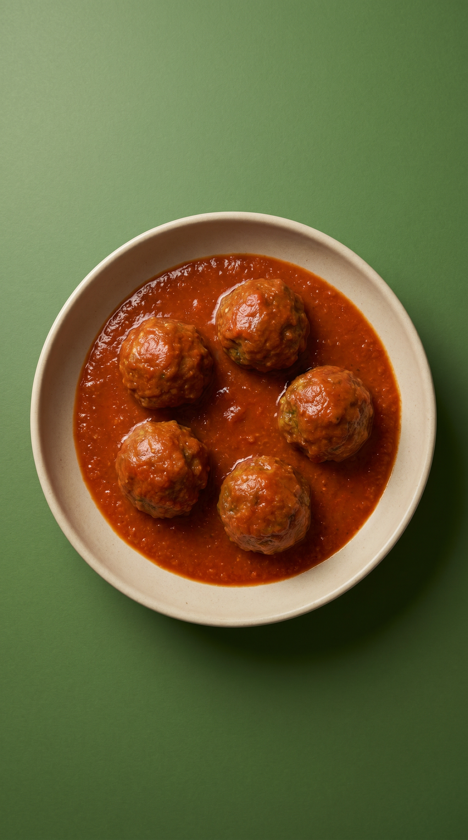 Boulettes de viande à la tomate et à l'ail carbonisés avec sauce émulsionnée au Parmesan