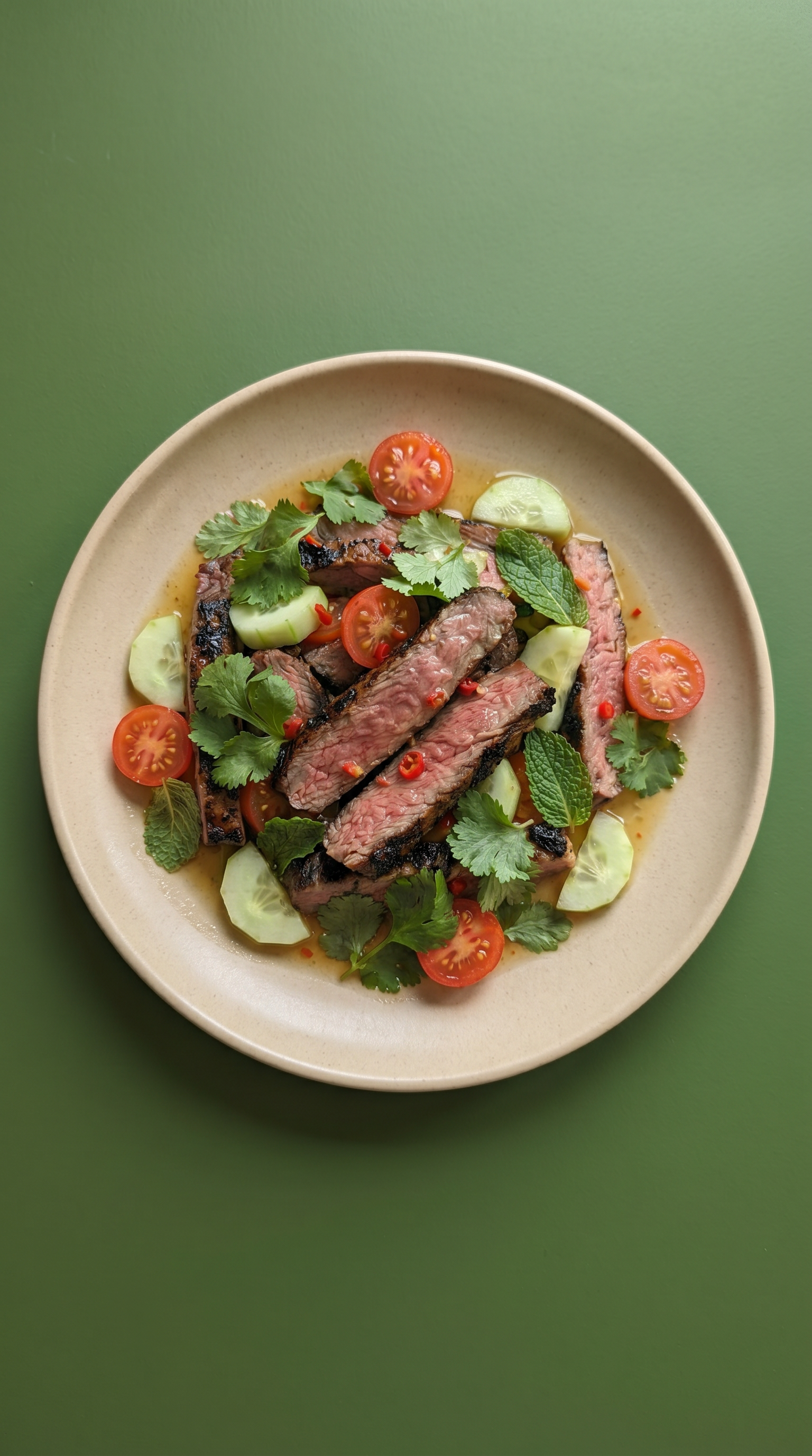 Salade Thaïlandaise de Bœuf Grillé (Yum Nua)