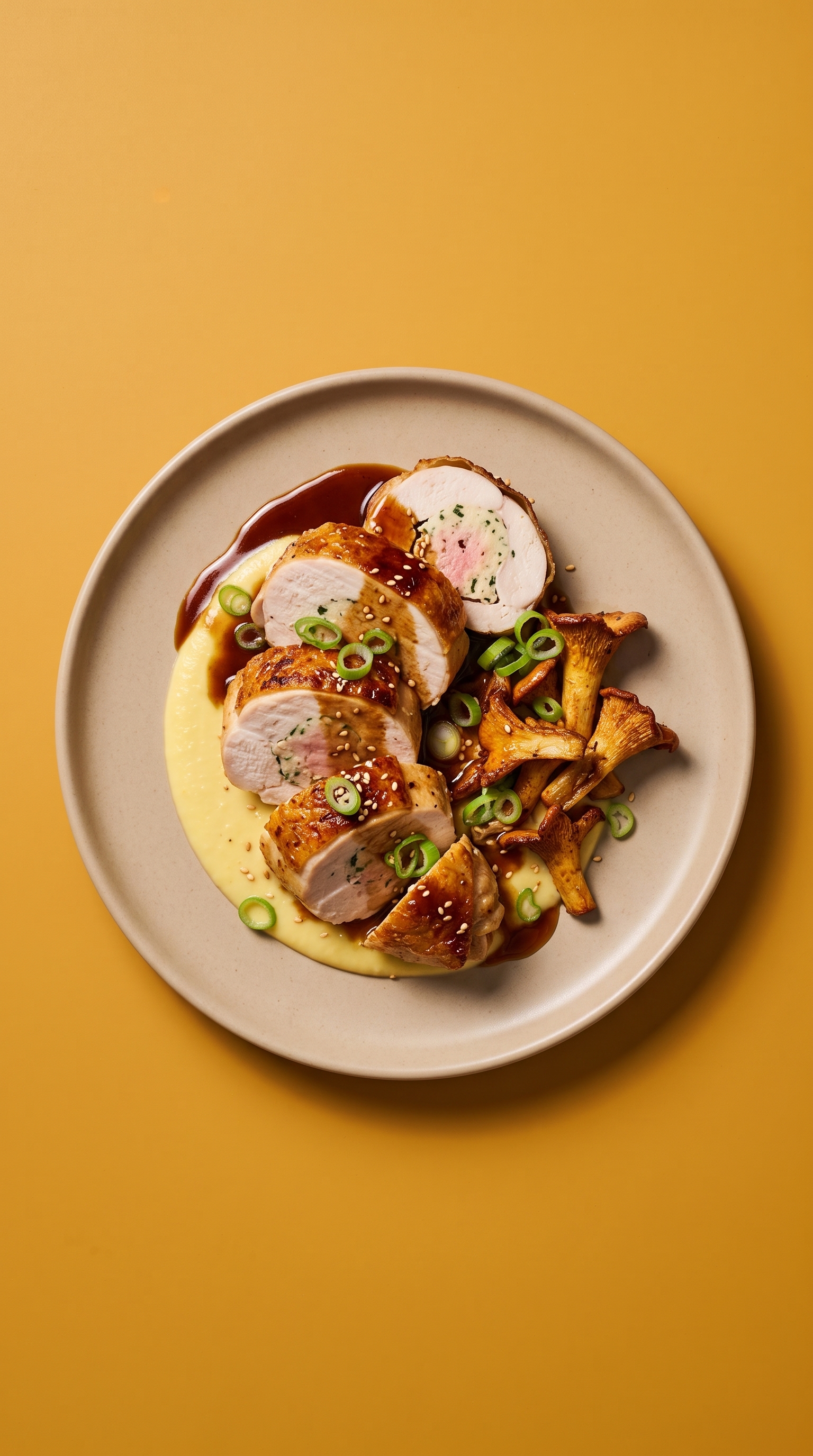 Recette de ballotine de volaille au gochujang et estragon