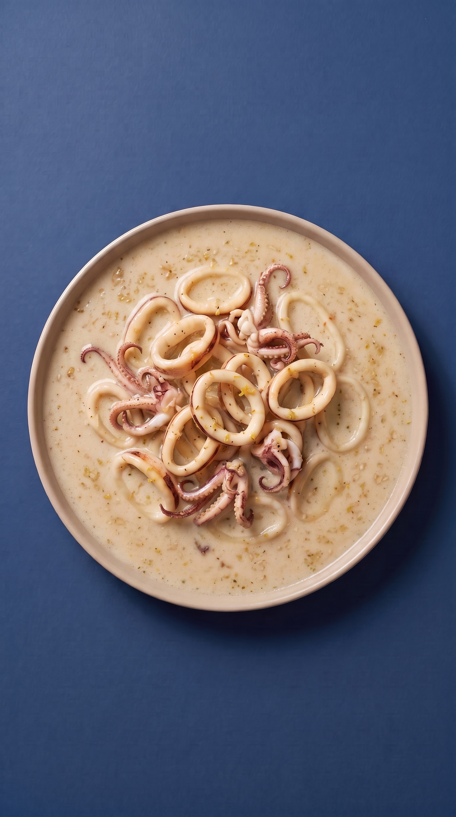 Calamars mijotés au vin blanc, ail et citron
