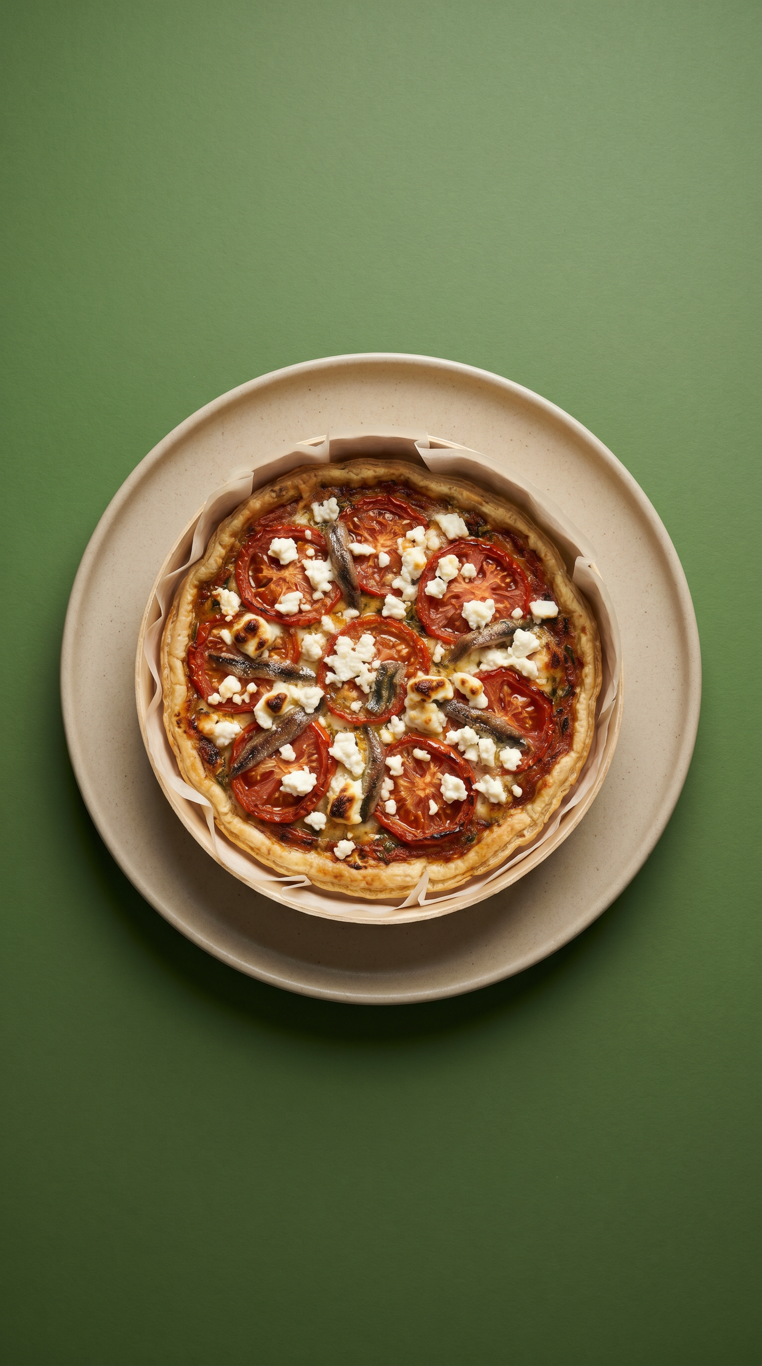 Tarte Provençale aux Tomates, Chèvre et Anchois