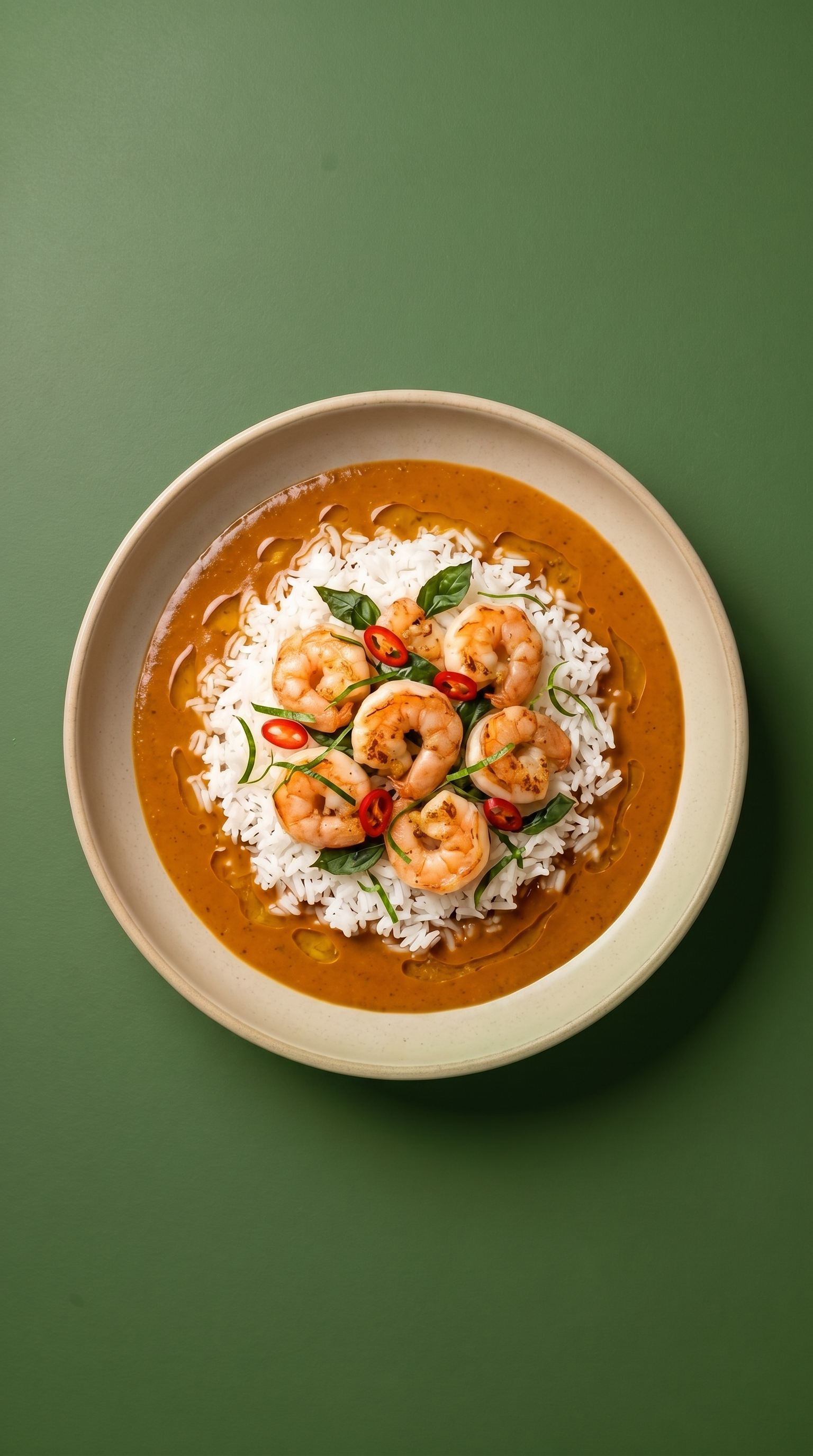 Belgische scampi met Thaise kokos-currysaus