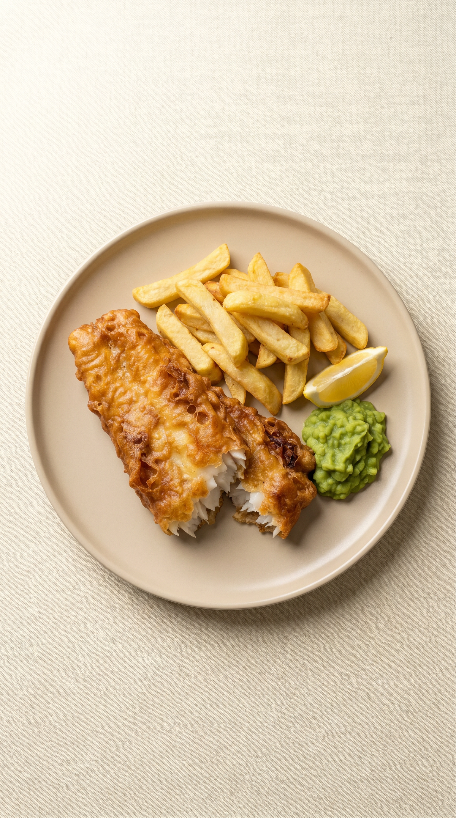 Poisson et frites croustillants